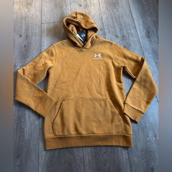 Under Armour boys  Brown Hoodie - Picture 1 of 4